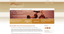 Desktop Screenshot of coppercanyontax.com